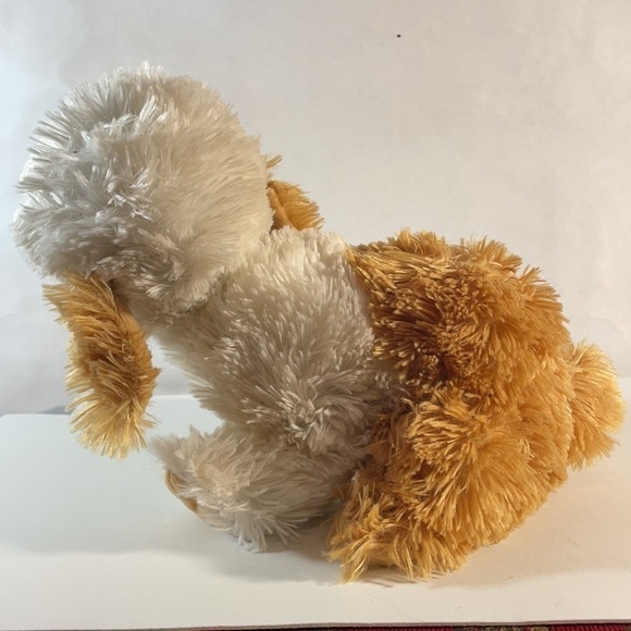 Fiesta White Tan Snuggly Soft Puppy Dog Plush - Picture 6 of 14